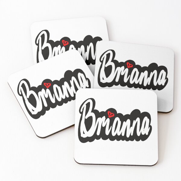 Item preview, Brianna popular girls name in cursive white lettering. Personalized personalised customized name Brianna designed and sold by Artonmytee.