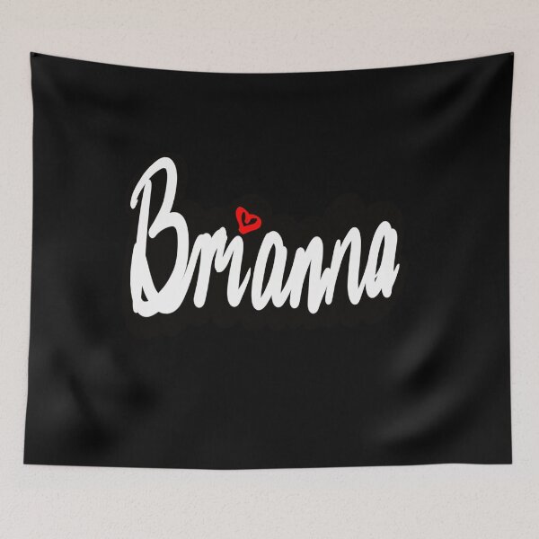 Item preview, Brianna popular girls name in cursive white lettering. Personalized personalised customized name Brianna designed and sold by Artonmytee.