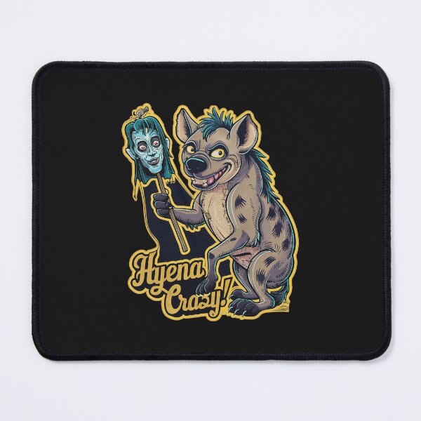 Item preview, Vintage ''Hyena Crazy!'' Funny Hyena Sarcasm Kawaii Humor T-Shirt designed and sold by Witty Shirts.
