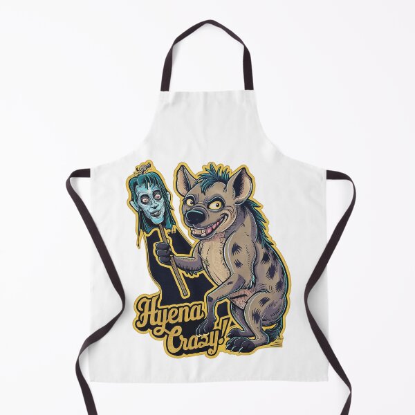 Item preview, Vintage ''Hyena Crazy!'' Funny Hyena Sarcasm Kawaii Humor T-Shirt designed and sold by Witty Shirts.