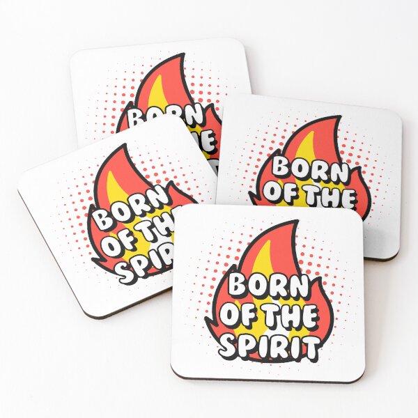 Item preview, Born of The Spirit, Christian quotes designed and sold by MoriaStore.