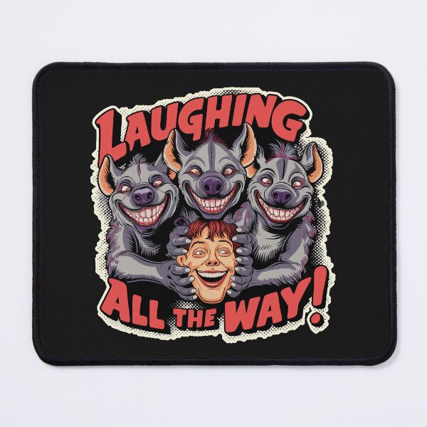 Item preview,  ''Laughing All The Way'' Funny Hyena Sarcasm Kawaii Humor T-Shirt designed and sold by Witty Shirts.