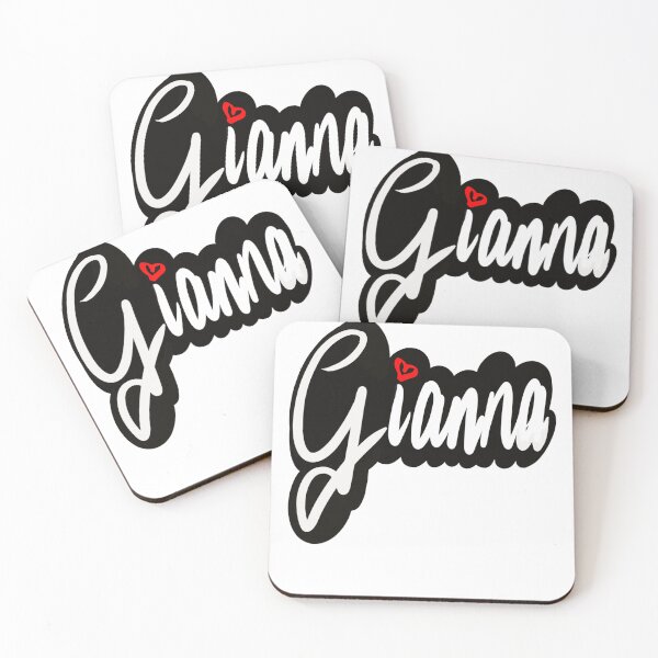 Item preview, Gianna popular girls name in cursive white lettering. Personalized personalised customized name Gianna designed and sold by Artonmytee.