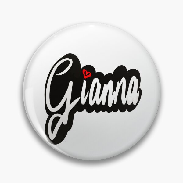 Item preview, Gianna popular girls name in cursive white lettering. Personalized personalised customized name Gianna designed and sold by Artonmytee.