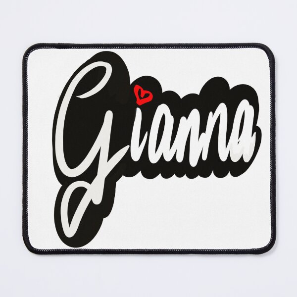 Item preview, Gianna popular girls name in cursive white lettering. Personalized personalised customized name Gianna designed and sold by Artonmytee.