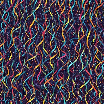 Artwork thumbnail, Abstract Colorful Streamers Pattern by calibrit