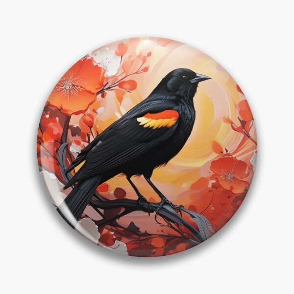 Item preview, Red Winged Blackbird designed and sold by Patricia Johnston.