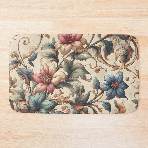 Item preview, Floral Vine: Muted, three colors seamless patterns designed and sold by BlackCatspet1.