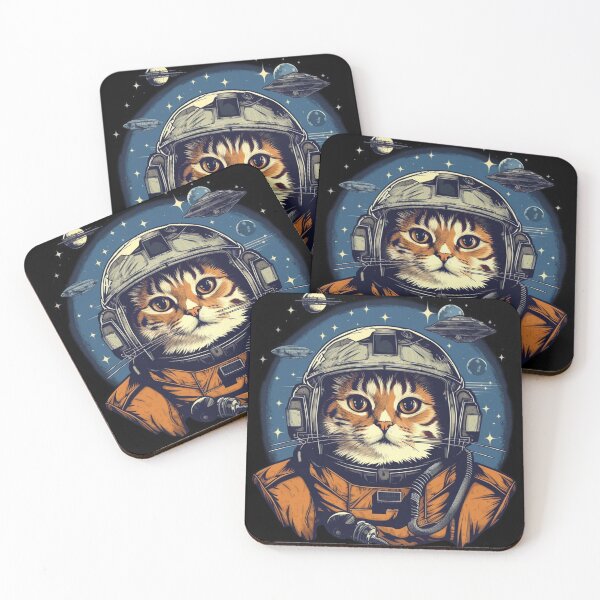 Item preview, Space Pilot Cat Spacecat Astronaut designed and sold by Shaani.