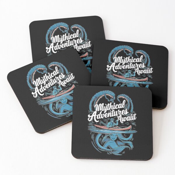 Item preview, Mythical Underwater Adventure: Kraken & Mermaid Vector Art designed and sold by avinigav.