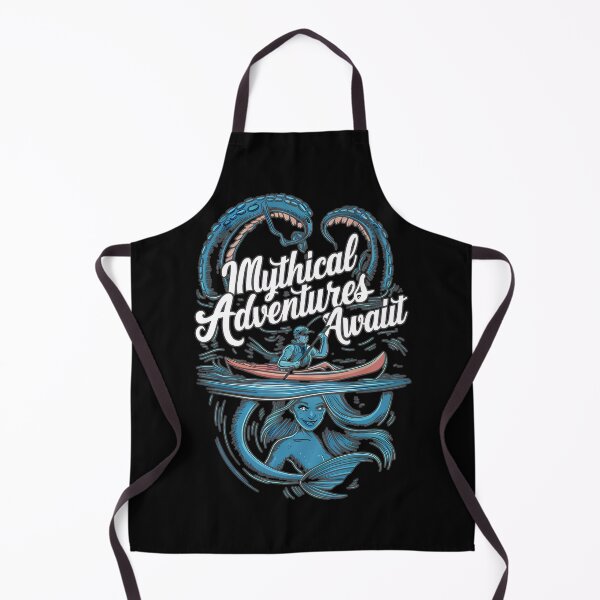 Item preview, Mythical Underwater Adventure: Kraken & Mermaid Vector Art designed and sold by avinigav.