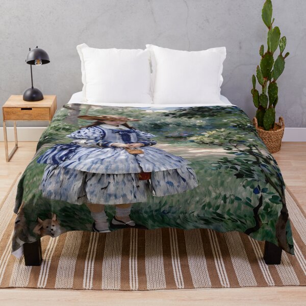 Item preview, Girl with Dogs - An Intimate Glimpse  designed and sold by artdesignsnow.