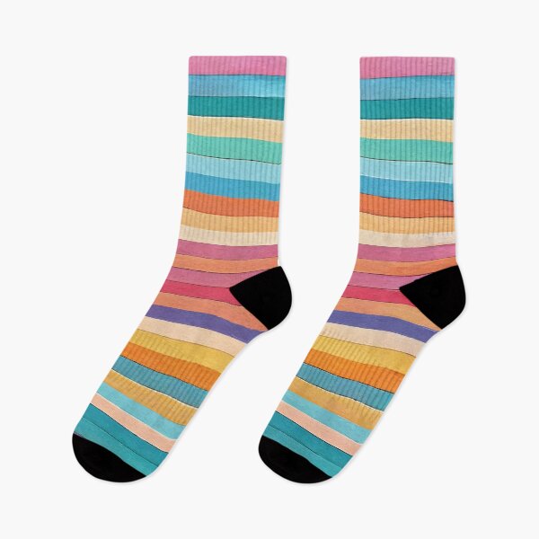 Item preview, Striped: Flat, four colors, pastel patterns designed and sold by BlackCatspet1.