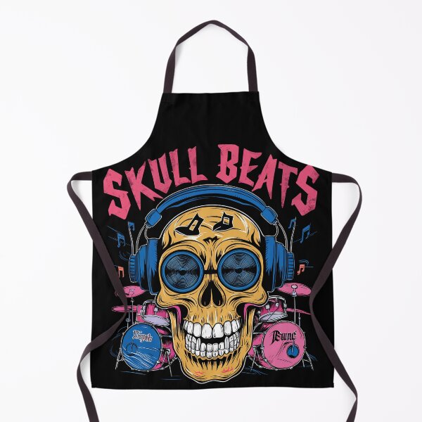 Item preview, Skull Beats Rock Enthusiasts Cartoon designed and sold by Quirky Shirts.