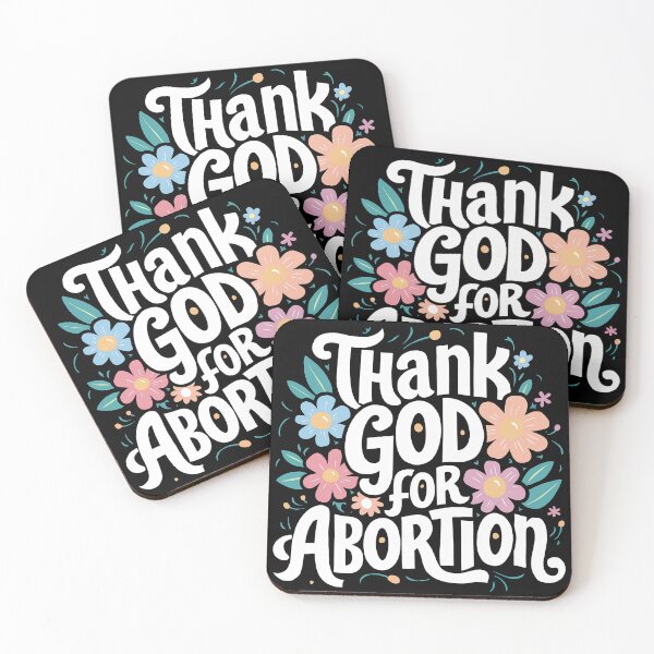 Item preview, Thank God For Abortion Pro Choice Feminist Pro Abortion  designed and sold by MAPDDesigns.