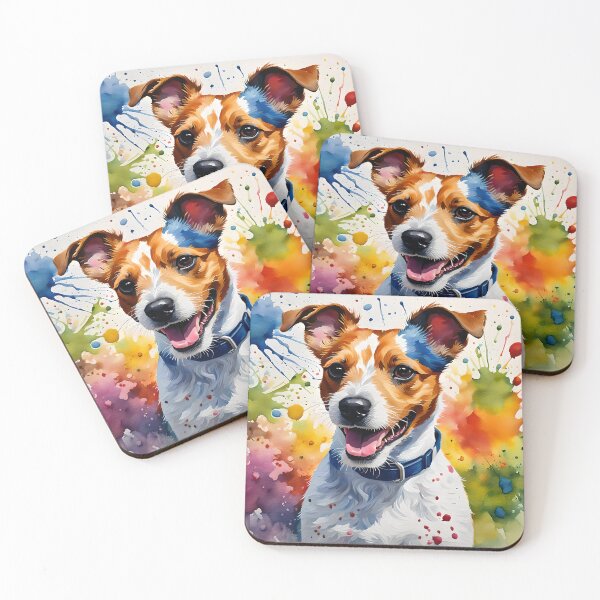 Item preview, Jack Russell Terrier, watercolour style pet portraits designed and sold by Country-Artist.