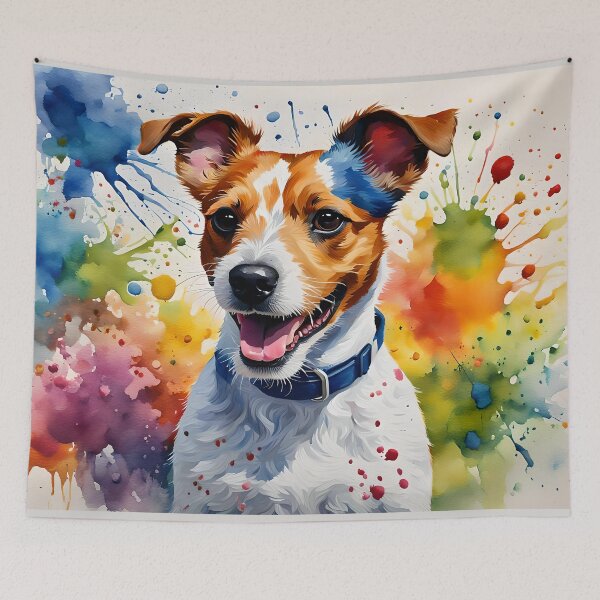 Item preview, Jack Russell Terrier, watercolour style pet portraits designed and sold by Country-Artist.