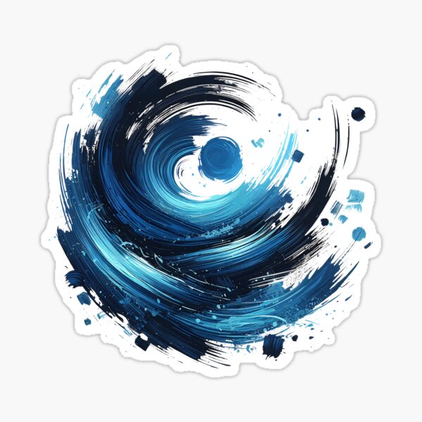 Item preview, Brushstroke blue designed and sold by Kobeko.