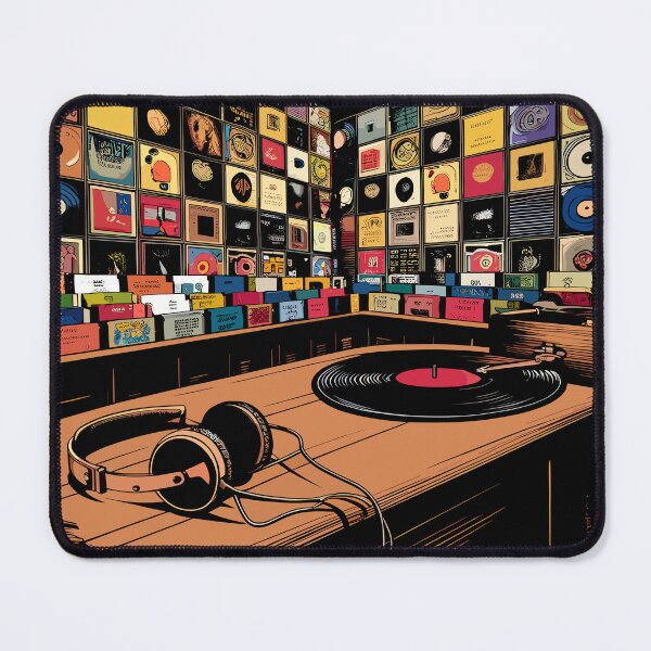 Item preview, Retro Record Store designed and sold by Quirky Shirts.