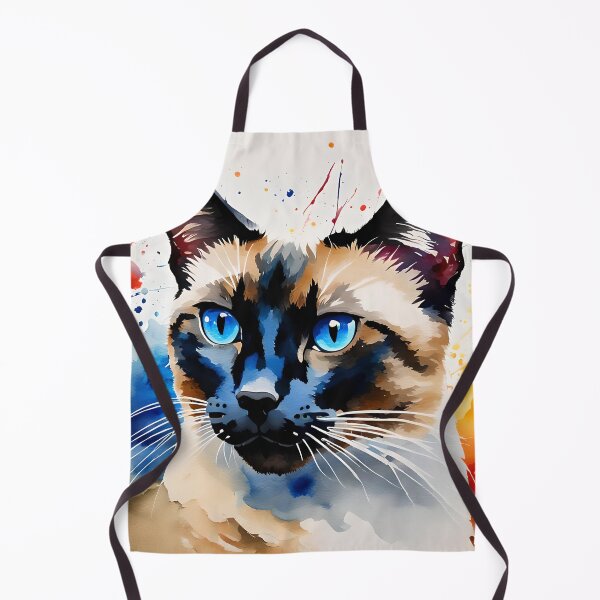 Item preview, 'Siamese Cat', watercolour style pet portraits designed and sold by Country-Artist.