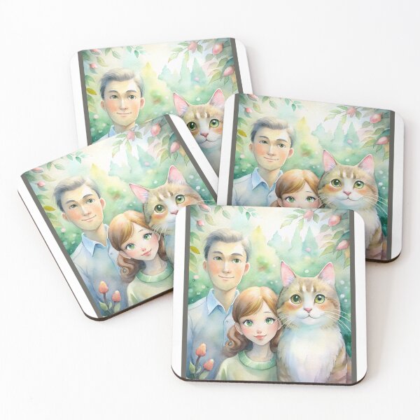Item preview, Adorable Cat Couple: Smiles in Nature designed and sold by pandk25.