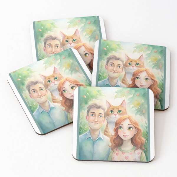 Item preview, Adorable Cat Couple: Smiles in Nature designed and sold by pandk25.