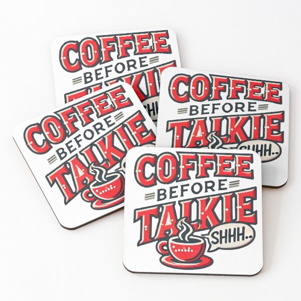 Item preview, Coffee Before Talkie designed and sold by FunnyWittyWares.
