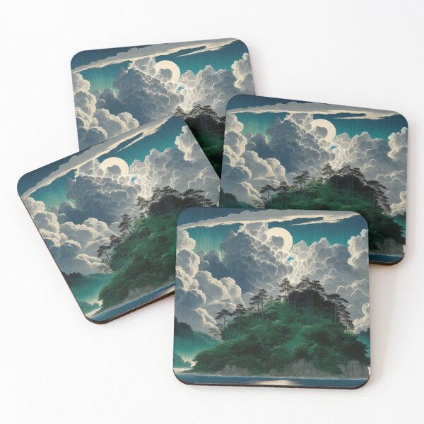 Item preview, Emerging from the Waters - A Contemporary Ukiyo-e Nature Landscape designed and sold by Kijiermono.