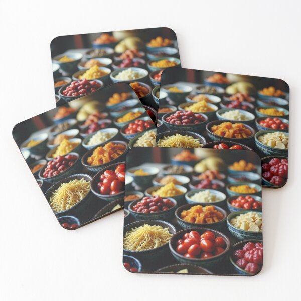 Item preview, Kitchen side delicacy around the world food wallpaper designed and sold by mikaws.