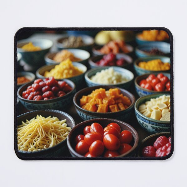 Item preview, Kitchen side delicacy around the world food wallpaper designed and sold by mikaws.