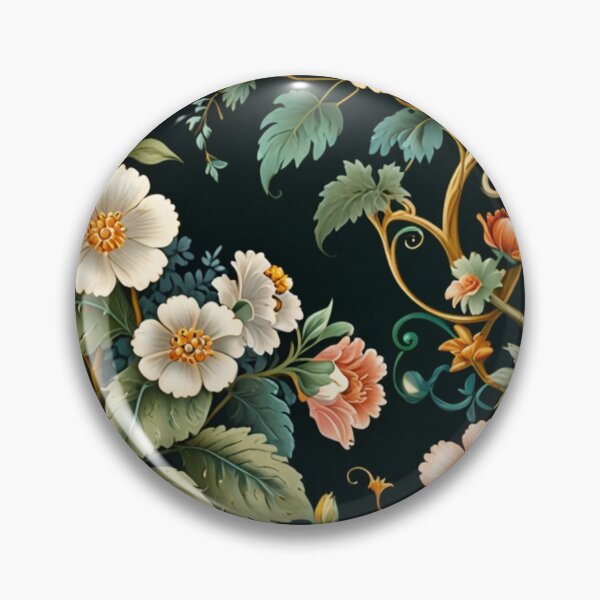 Artikelvorschau, Vliestapete Elegantes königliches blumenmuster entworfen und verkauft von mikaws.