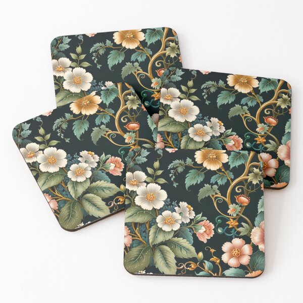 Aperçu de l'œuvre Papier peint à sticker de fleurs royales élégantes créée et vendue par mikaws.