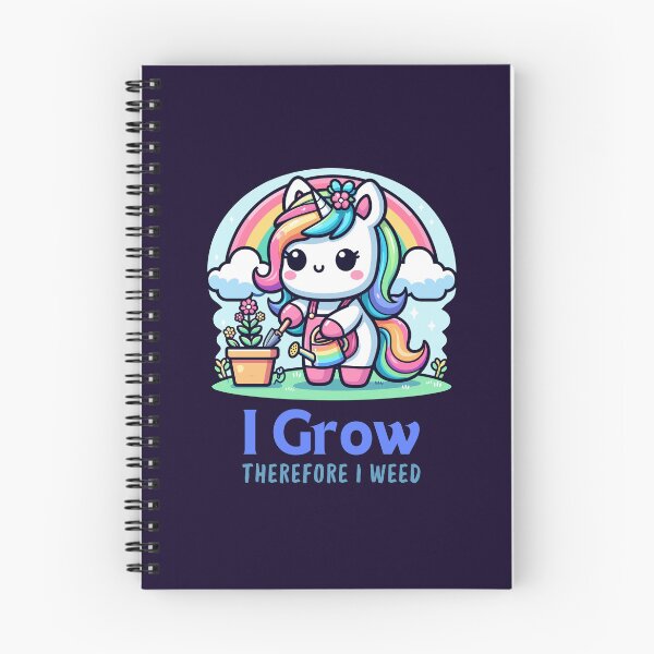 Artikelvorschau, Kawaii Einhorn Gärtner T-Shirt - "Ich wachse, also jäte ich" Lustige Gartenarbeit entworfen und verkauft von Brudy-R.