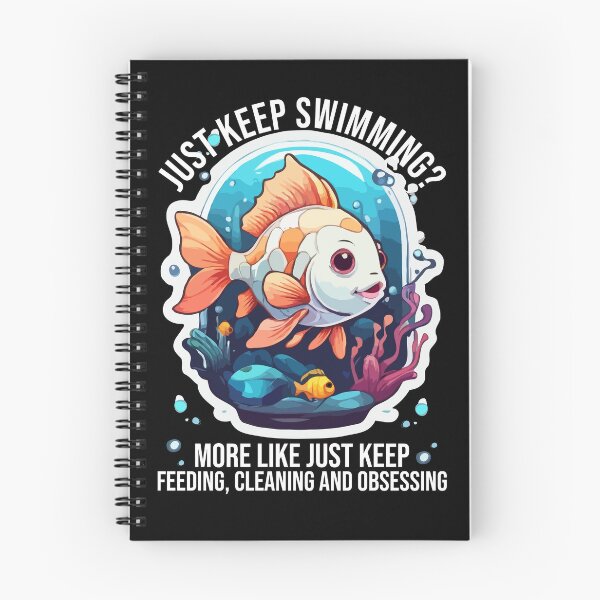 Item preview, Just Keep Swimming? More Like Just Keep Feeding Cleaning and Obsessing, Funny Aquarium Keeper, Pet Fish Tank Owner designed and sold by Peculiarts.
