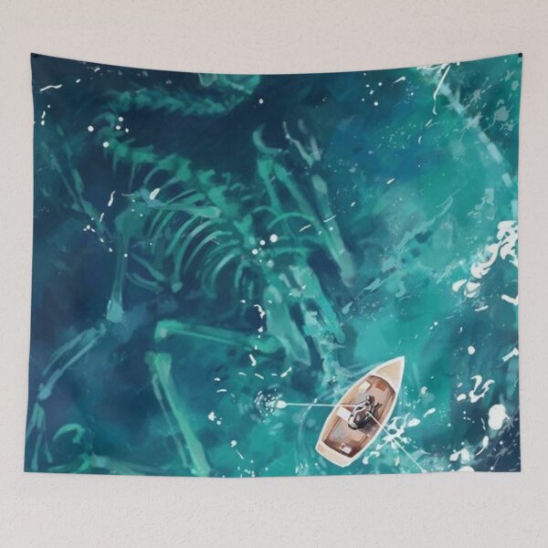 Item preview, Solitary Boat and Skeleton designed and sold by Grind107.