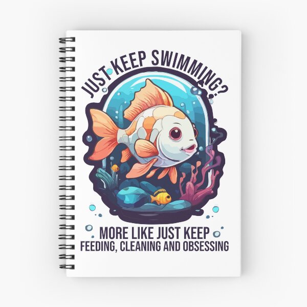 Item preview, Just Keep Swimming? More Like Just Keep Feeding Cleaning and Obsessing, Funny Aquarium Keeper, Pet Fish Tank Owner designed and sold by Peculiarts.
