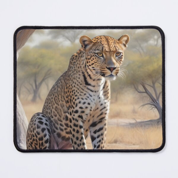 Item preview, Moremi National Park Botswana, 1950 style poster - Leopard designed and sold by Museum Of Non-Existing Art.