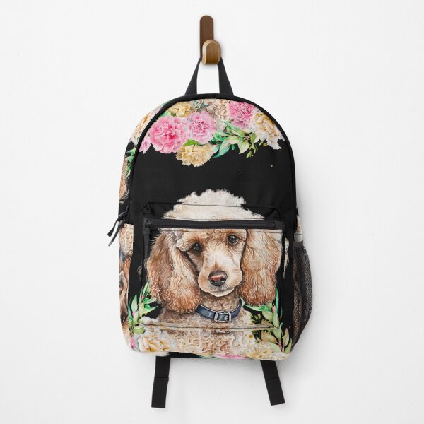 Item preview, Lovely Poodle And Peonies Watercolor Art designed and sold by celartinspire.