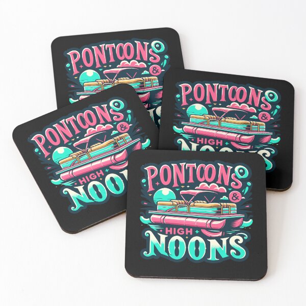 Item preview, Pontoons And High Noons Funny Summer Boat Meme designed and sold by Dressed For  Duty.