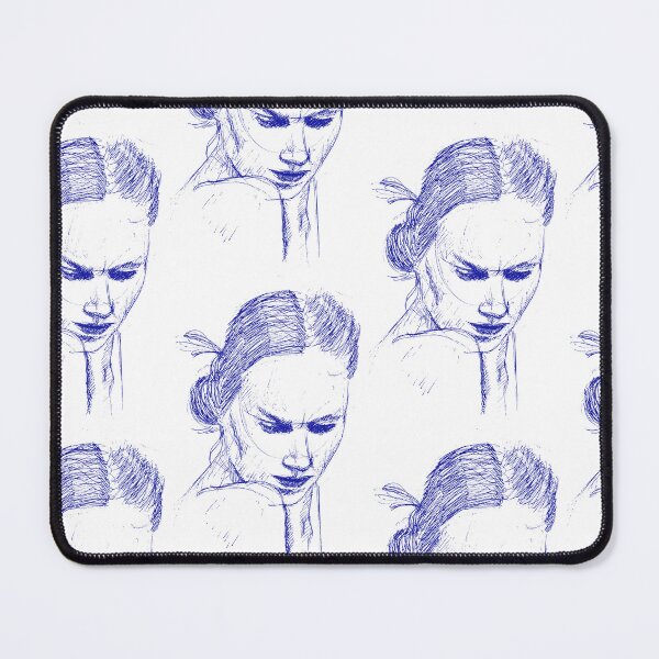 Item preview, Sad woman portrait illustration designed and sold by Arthur Loeuil.