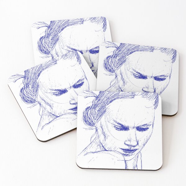 Item preview, Sad woman portrait illustration designed and sold by Arthur Loeuil.