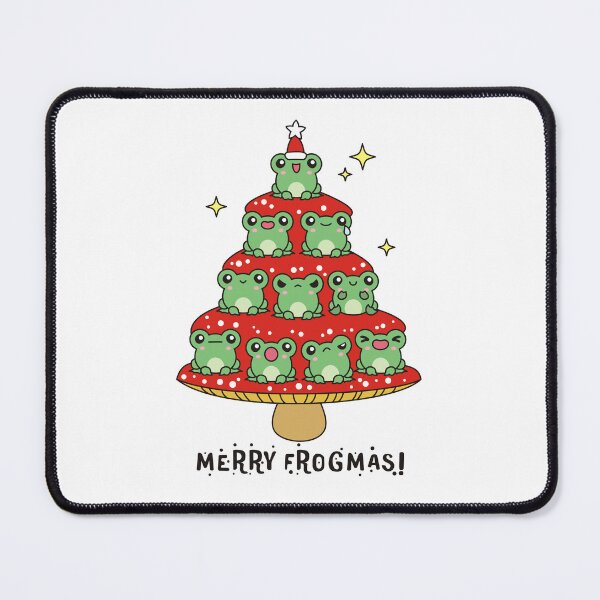 Item preview, Frogs on Xmas Tree - Merry Frogmas! designed and sold by EmeraldeaArt.