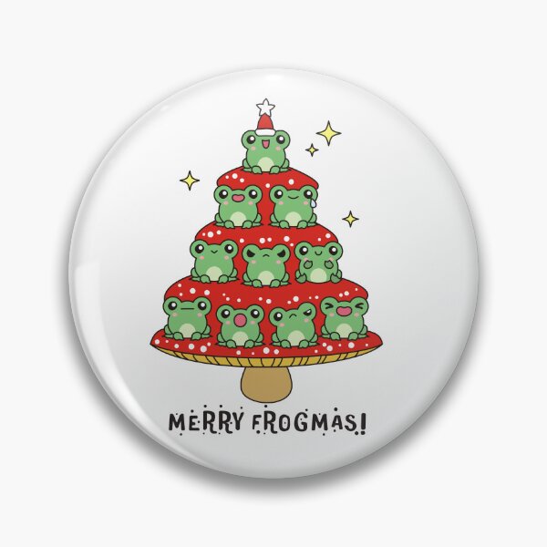 Item preview, Frogs on Xmas Tree - Merry Frogmas! designed and sold by EmeraldeaArt.