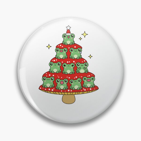 Item preview, Frogs on Xmas Tree designed and sold by EmeraldeaArt.