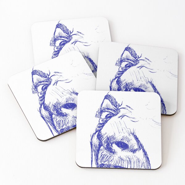 Item preview, Crazy man portrait illustration designed and sold by Arthur Loeuil.
