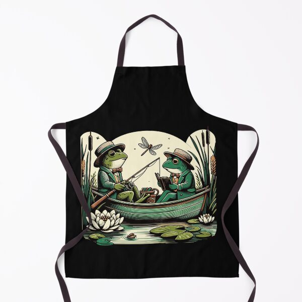 Item preview, Cottagecore Aesthetic Frog Vintage Toad Fishing designed and sold by Dressed For  Duty.
