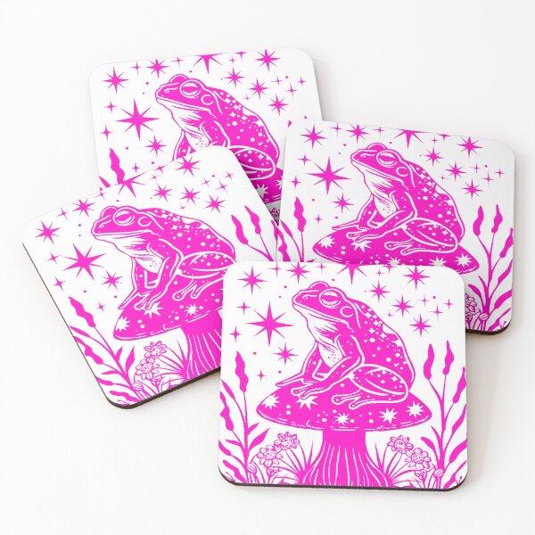 Item preview, Pink Celestial amphibian frog toad designed and sold by EmeraldeaArt.