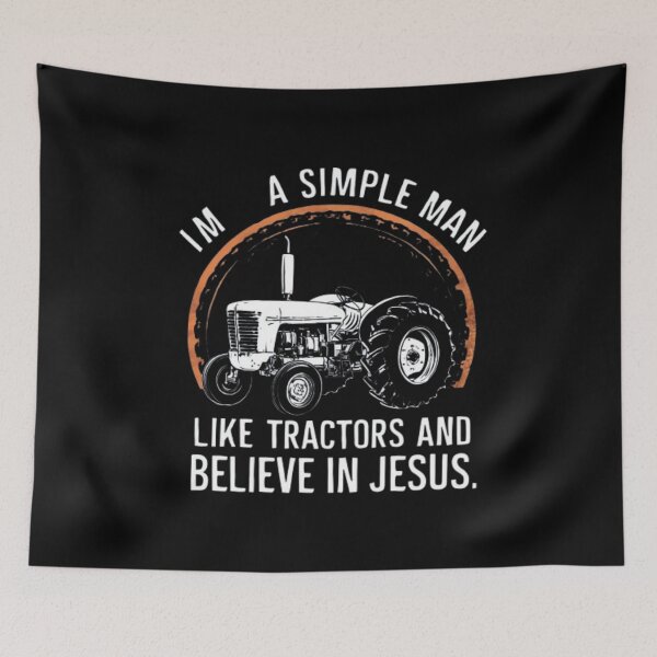 Item preview, JESUS FARMER". I am a simple man  designed and sold by Obinne.