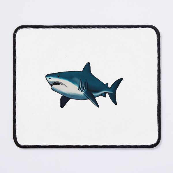 Item preview, blue and white shark fish  designed and sold by SOUFIANE1991.