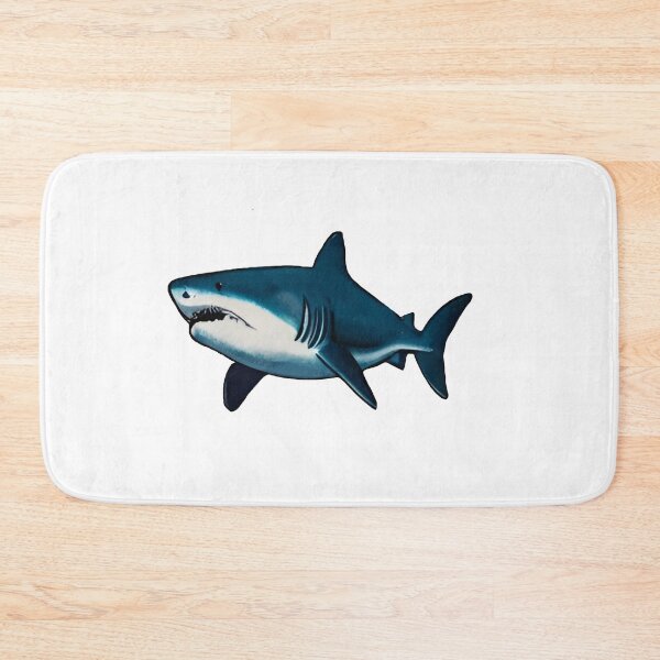 Item preview, blue and white shark fish  designed and sold by SOUFIANE1991.